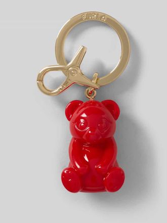 Furla Schl&uuml;sselanh&auml;nger mit B&auml;r-Applikation Modell HASHTAG BEAR in Rot, Gr&ouml;&szlig;e 1