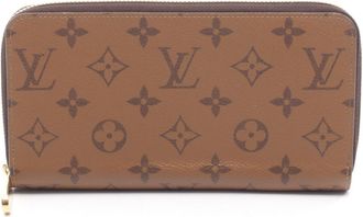Louis Vuitton Brown Monogram Reverse Canvas Leather Pvc Long Wallet (Bi-Fold) (Pre-Owned)