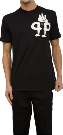 Philipp Plein Klassiek katoenen T-shirt - Heren - T-shirts - Zwart - L - Katoen - Tops