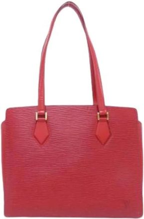 Louis Vuitton Pre-owned Handbags, female, Red, Size: ONE SIZE Pre-owned Duplex Shoulder Bag
