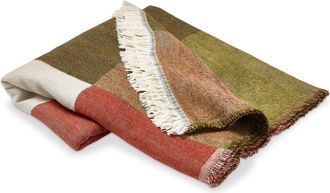Tag Warm Wishes Multicolor Check Throw Blanket Cozy Acrylic in Green at Nordstrom
