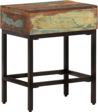 vidaXL Vidaxl - Mesa Auxiliar Madera Maciza Reciclada 40x30x51 Cm