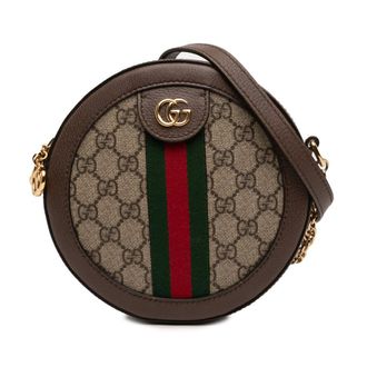 Gucci Pre-owned Gucci Mini GG Supreme Web Ophidia Round Crossbody Ladies 5QFDLD5ZS906M387