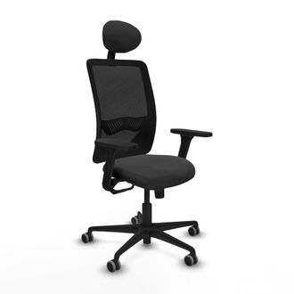 Piqueras y Crespo Silla De Oficina Piqueras Y Crespo Zulema Negro Soporte Lumbar Ajustable