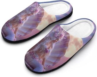 Generic Me-rmaides Moon Womens Slippers Winter Warm House Shoes Indoor Outdoor Hotel Slipper