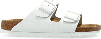Birkenstock Slides Arizona BS - Dames - Sandalen - Wit - 38 EU - Leer - Schoenen