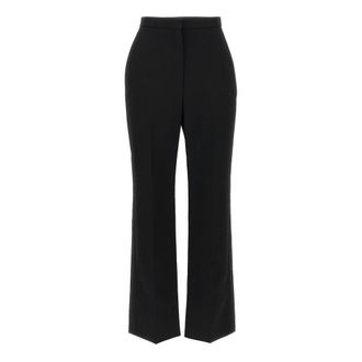 Givenchy Broeken, Dames, Zwart, XS, Wol, Tuxedo Cigarette Pants