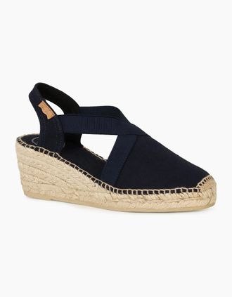 Toni Pons Womens Ter Womens Wedge Heeled Espadrilles - Black - Size: 5