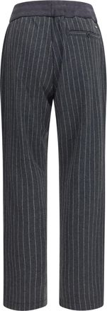 Herno Mens Pinstripe Drawstring Pants Ferro Trousers