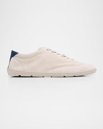 Brunello Cucinelli Men & apos;s Suede T-Toe Low-Top Sneakers