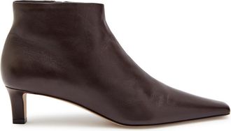 The Row The Row Carla 45 Leather Ankle Boots - Brown - 39 (IT39 / UK6)