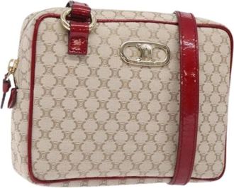 Celine Pre-owned Vintage Canvas Cross Body Tas - Dames - Vintage Schoudertas - Beige - ONE Size - Vintage