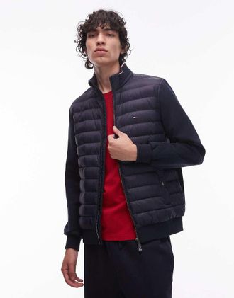 Tommy Hilfiger Mix Media - Giacca imbottita color blu navy