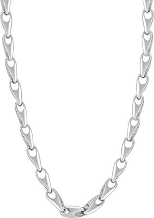 Pompeii3 Mens Polished Steel Single Tone Clasp 6mm Flexible Link 26 Chain