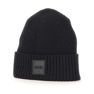 HUGO BOSS Hugo, Beanies, male, Black, Size: ONE SIZE Flavio Beanie