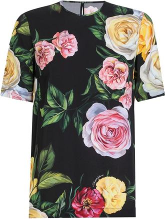 Dolce & Gabbana Stijlvolle Overhemden Collectie - Dames - T-shirts - Veelkleurig - S - Tops