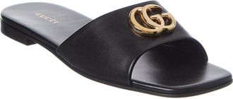 Gucci Double G Leather Sandal