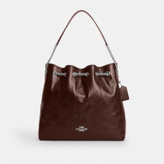 Coach Evelyn Large Shoulder Bag With Quilting