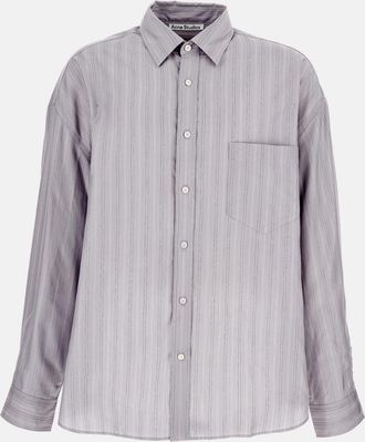 Acne Studios Grey Striped Shirt