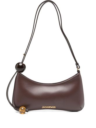 Jacquemus Le Bisou Perle Leather Shoulder Bag-Donna