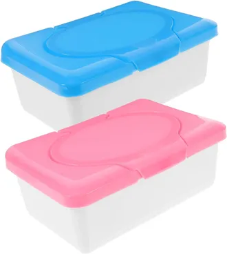 OEM Caja Reutilizable Para 2 Toallitas H&uacute;medas, Caja De Almacenamiento Para Toallitas H&uacute;medas A Prueba De Polvo Para Ba&ntilde;o Y Oficina