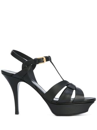 Saint Laurent Tribute Leather Sandals-Donna