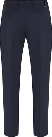 Pantaloni Torino Mens Stretch Wool Trousers Blue Virgin