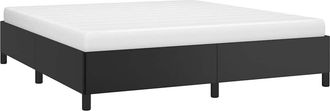 vidaXL Vidaxl - Estructura De Cama Sin Colch&oacute;n Cuero Sint&eacute;tico Negro 180x200 Cm