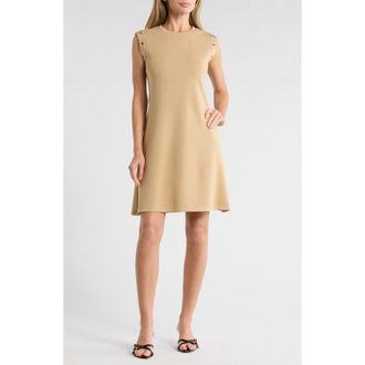Area Stars Grommet Minidress in Tan at Nordstrom Rack, Size X-Large