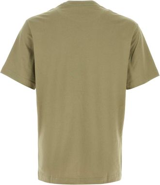 Kenzo Mens Signature T-Shirt Khaki Cotton