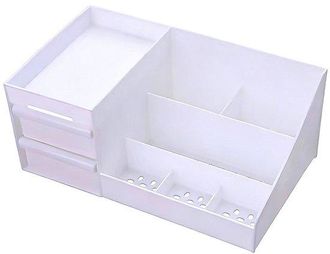 OEM Caja Organizadora De Cosm&eacute;ticos Con Caj&oacute;n, Tama&ntilde;o Peque&ntilde;o, Rosa, 26,5 X 11,5 X 16 Cm