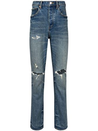 Purple Jeans Vintage Aged Blowout - Blu