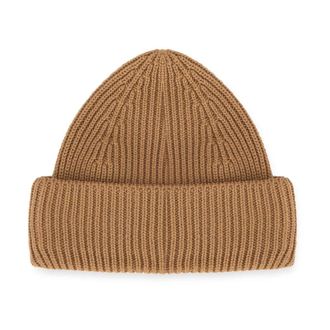 Roberto Collina Accessoires, Heren, Bruin, ONE Size, Ribbed Knit Beanie