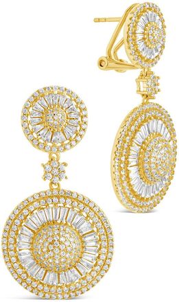Sterling Forever Jessica CZ Statement Drop Earrings