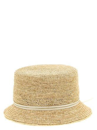 Maison Michel Womens Beige Fabric Sunhat Accessory