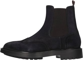 Rolando Sturlini Beatles Enkellaarsjes - Heren - Chelseaboots - Blauw - 44 EU - Leer - Schoenen