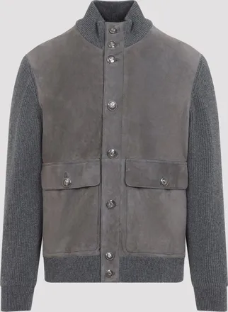 Brunello Cucinelli Brunello Cucinelli gewatteerd leren jack