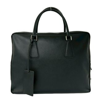 Prada Black Leather Briefcase (Pre-Owned)