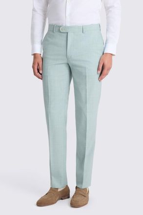 Moss Slim Fit Aqua Marl Trouser