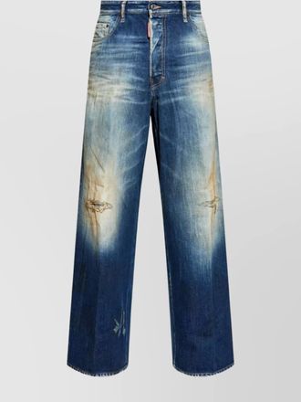Dsquared2 denim straight-leg loose trousers