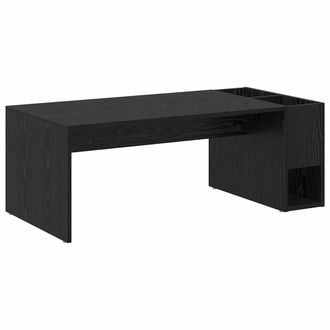 vidaXL Mesa De Caf&eacute; Roble Negro 101,5 X 50 X 37 Cm Vidaxl