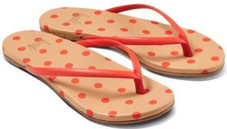 beek Sunbeam Flip Flop in Beach Tomato Printed Dot at Nordstrom, Size 10