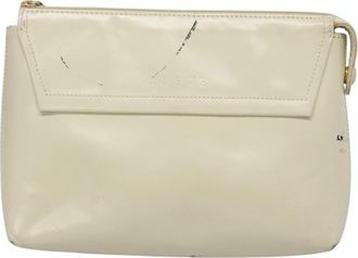 Loewe White Leather Clutch Bag (Pre-Owned)