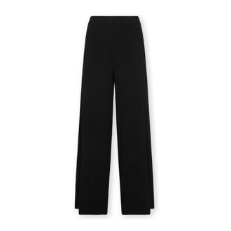 Elena Miro Broeken, Dames, Zwart, M, Polyester, Palazzo Broek