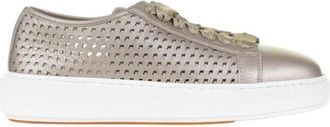 Santoni Dames, Schoenen, Beige, Maat: 37 1/2 EU Leer