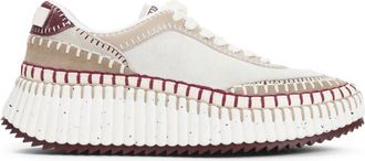 Chlo&eacute; Beige Runner Sneakers