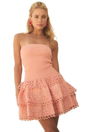 BTB Los Angeles JESSA TRIM DRESS in Burnt Coral at Nordstrom, Size Medium