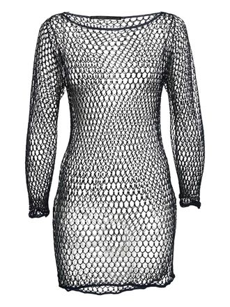 Cavalli Abito corto con perline - Blu