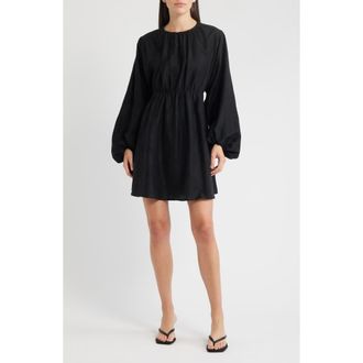 FRNCH Oellit Long Sleeve Dress in Noir at Nordstrom Rack, Size X-Small