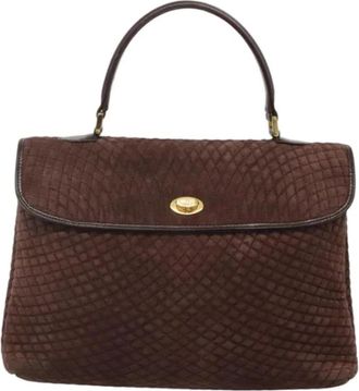 Bally Pre-owned Suede handbags - Dames - Vintage Handtas - Bruin - ONE Size - Su&egrave;de - Vintage